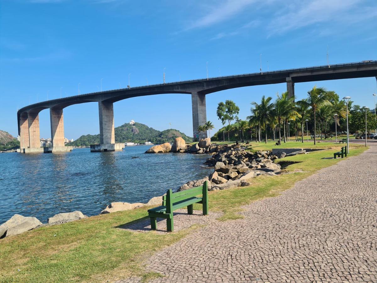Flat Pasárgada 812, Free Bikes, pé na praia Vila Velha  Esterno foto