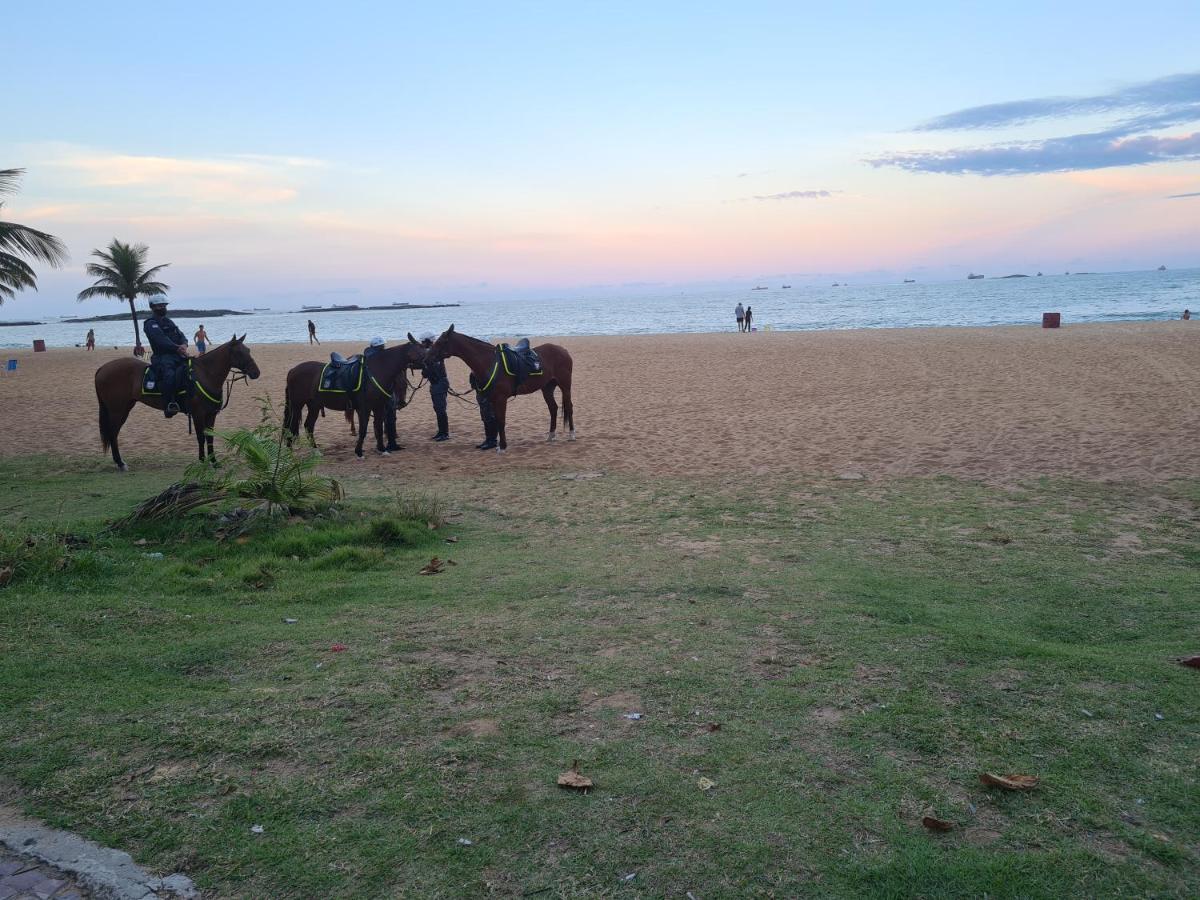 Flat Pasárgada 812, Free Bikes, pé na praia Vila Velha  Esterno foto