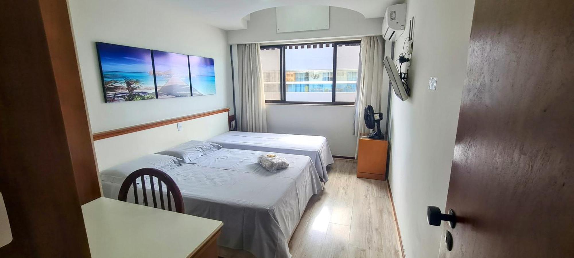 Flat Pasárgada 812, Free Bikes, pé na praia Vila Velha  Esterno foto