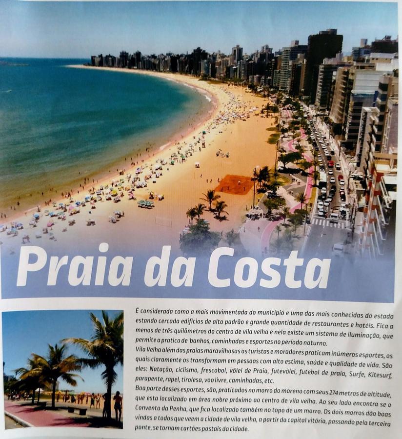 Flat Pasárgada 812, Free Bikes, pé na praia Vila Velha  Esterno foto