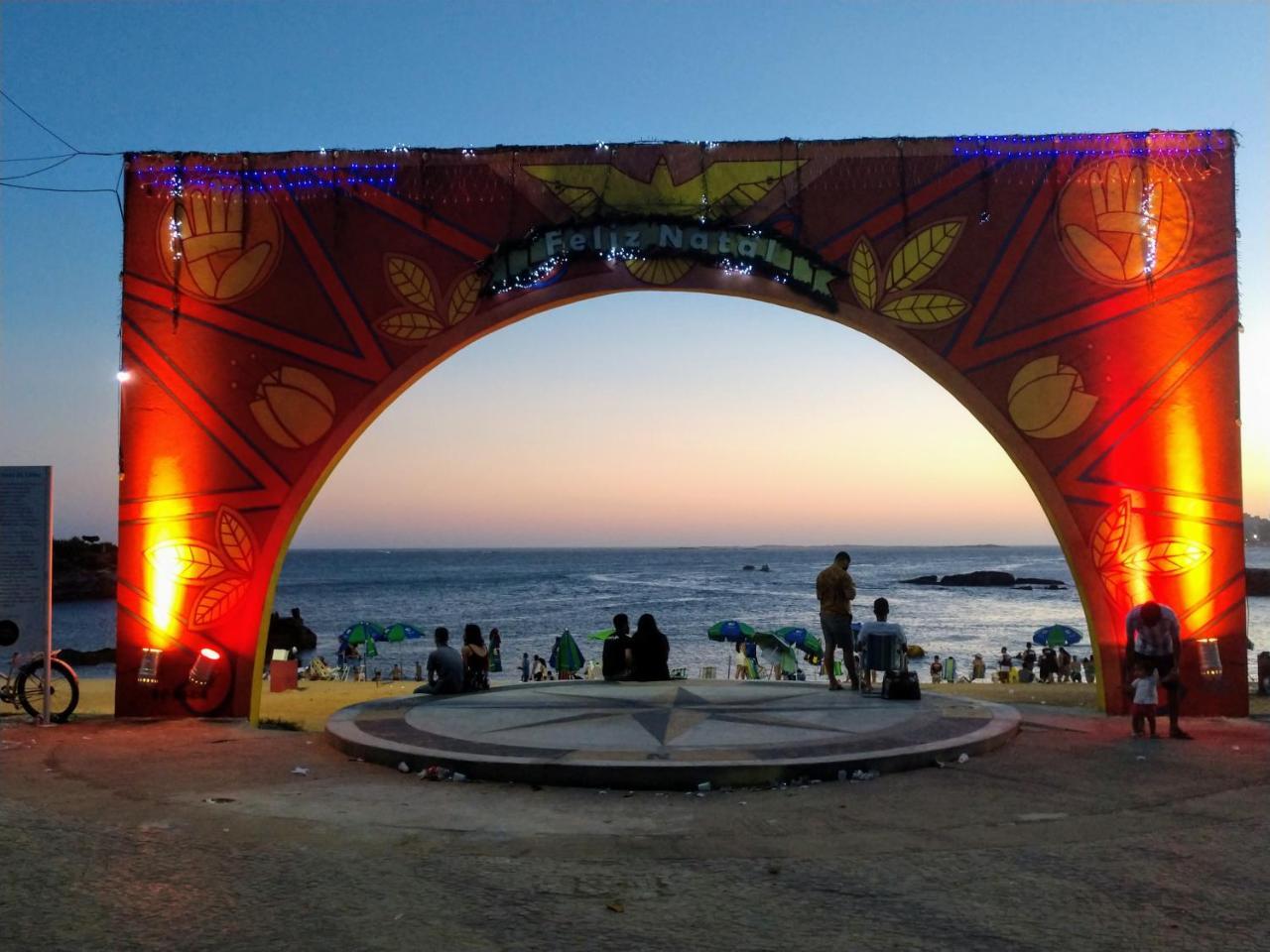 Flat Pasárgada 812, Free Bikes, pé na praia Vila Velha  Esterno foto